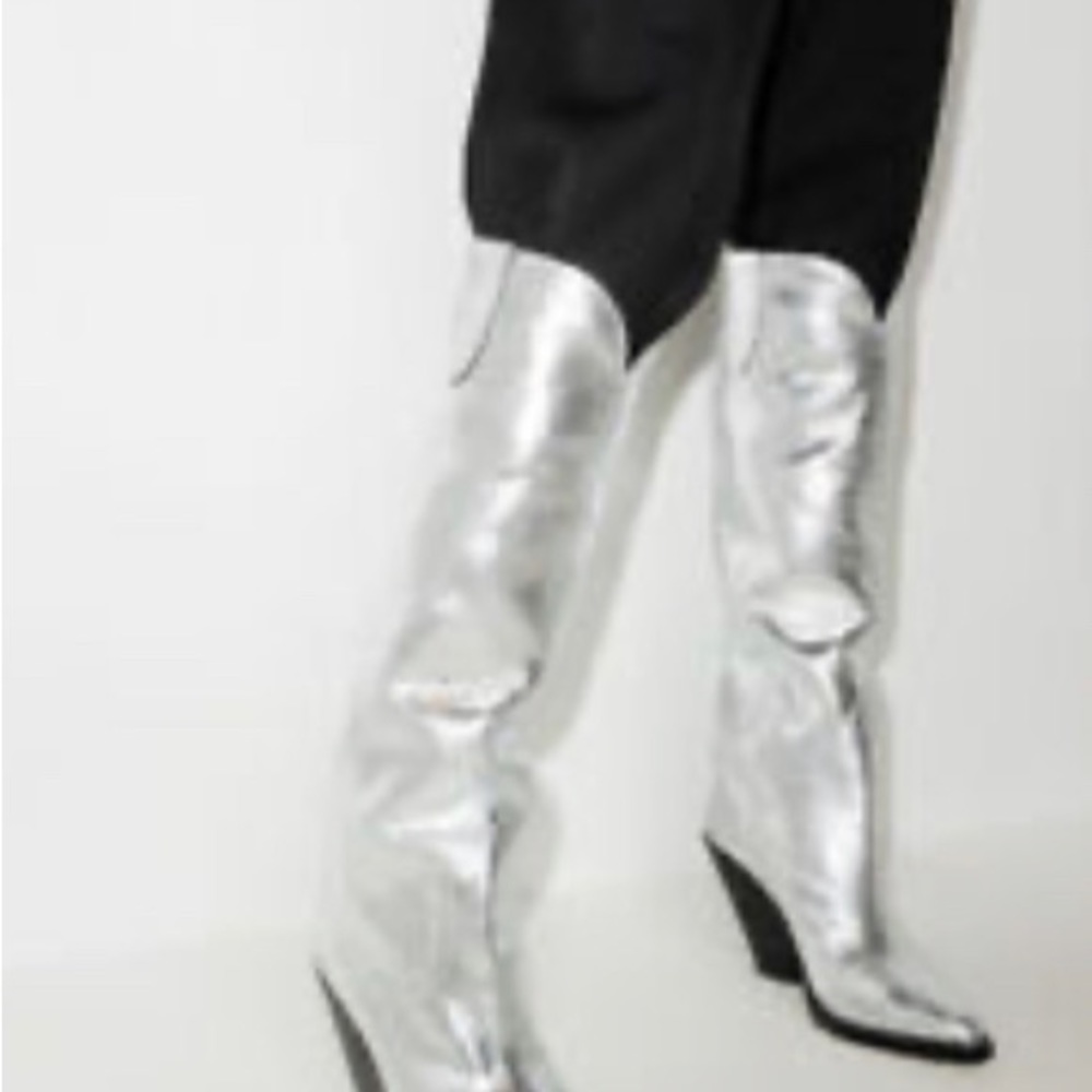 Isabel Marant western silver metallic boot eu40 - Picture 4 of 13